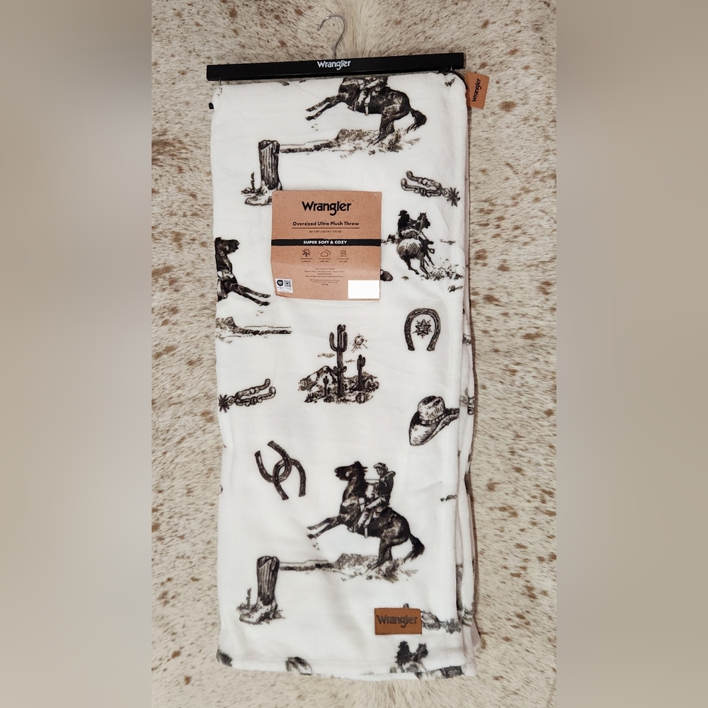 Wrangler Western Oversized Throw Blanket
